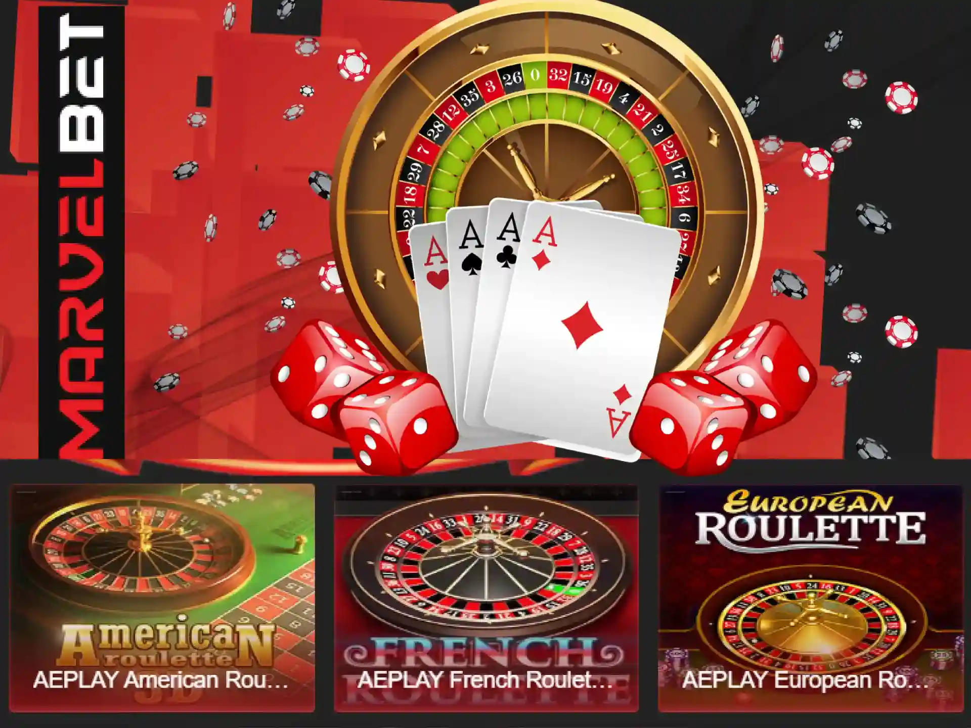 Play roulette games and win big money.