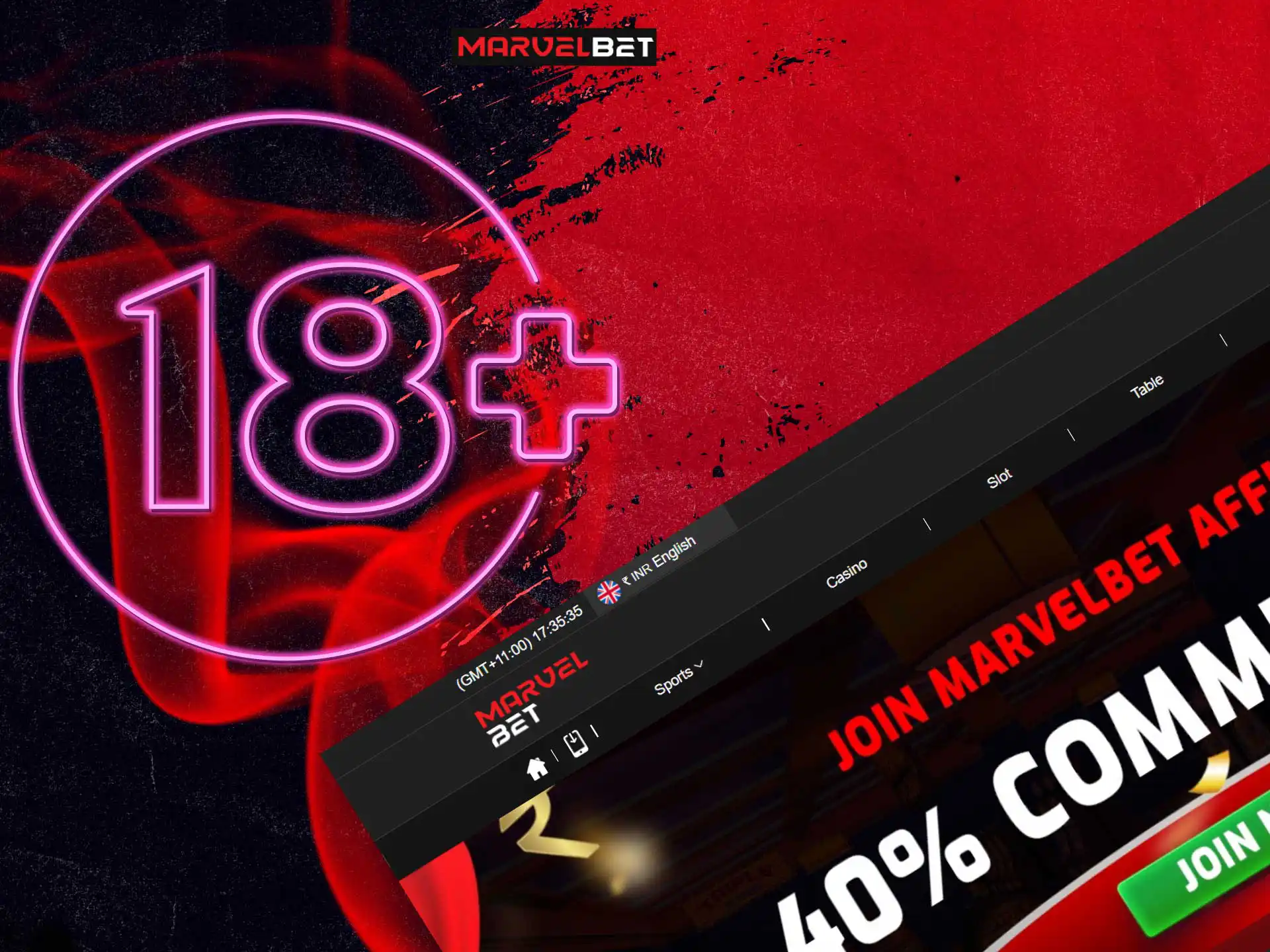 Meet all the requirements to sign up for MarvelBet successfully.