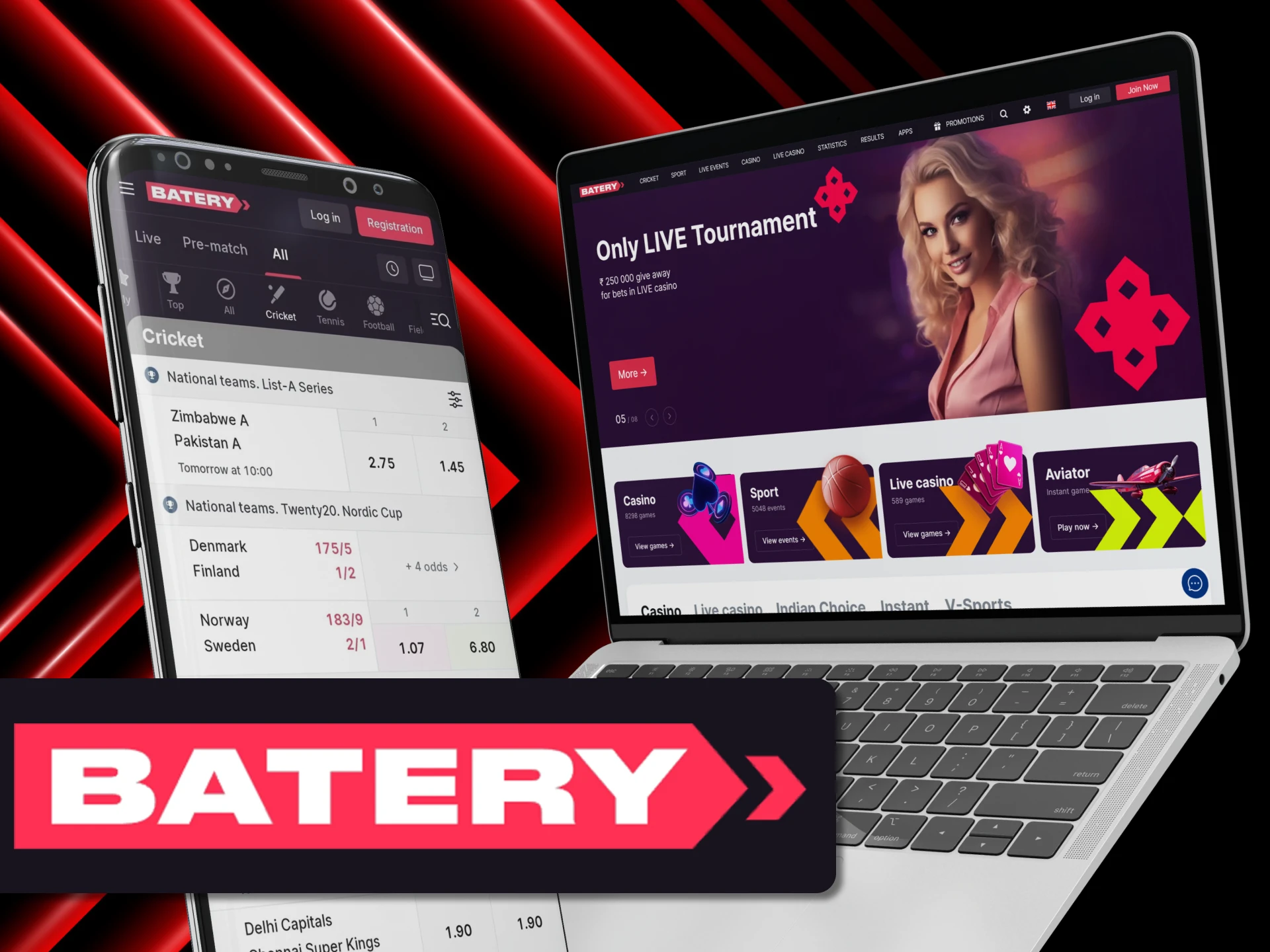 With the benefits of betting on Batery, you are sure to make your best bet on sports.